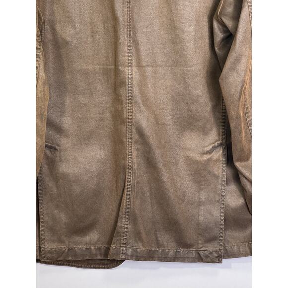 The Territory Ahead Men’s 44R Brown Vintage Style Waxed Canvas Blazer Barn Coat - Picture 9 of 10